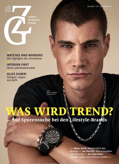 Titelbild der Ausgabe 4/2025 von GZ Goldschmiede Zeitung. Diese Zeitschrift und viele weitere Gastronomiezeitschriften, Fashionmagazine, Beautymagazine als Abo oder epaper bei United Kiosk online kaufen.